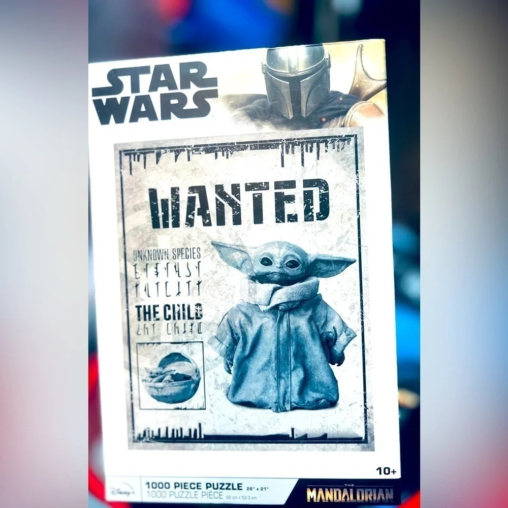 Star Wars The Mandalorian The Child Grogu Wanted Poster Jigsaw Puzzle 1000 Piece